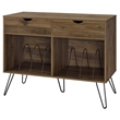 Novogratz Concord Turntable Stand with Drawers in Walnut