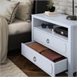 Novogratz Her Majesty 2 Drawer Nightstand in Black