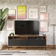 Mr. Kate Daphne TV Console in Walnut and Black