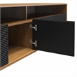 Mr. Kate Daphne TV Console in Walnut and Black