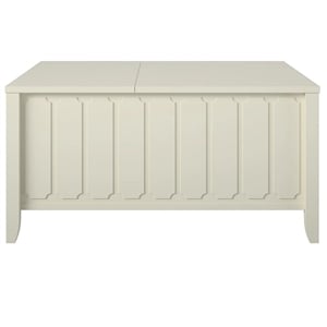 Novogratz Her Majesty Engineered Wood Lift-Top Coffee Table in White
