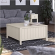 Novogratz Her Majesty Engineered Wood Lift-Top Coffee Table in White