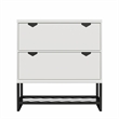 CosmoLiving by Cosmopolitan Brielle Entryway Shoe Storage in White