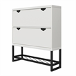 CosmoLiving by Cosmopolitan Brielle Entryway Shoe Storage in White