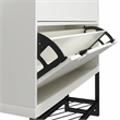 CosmoLiving by Cosmopolitan Brielle Entryway Shoe Storage in White