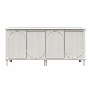 CosmoLiving by Cosmopolitan Selena Engineered Wood Credenza in Rustic White