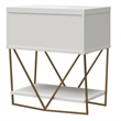 CosmoLiving by Cosmopolitan Blair Engineered Wood Accent Table in White