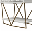 CosmoLiving by Cosmopolitan Blair Engineered Wood Accent Table in White