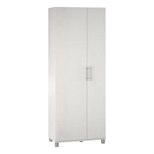 Systembuild Evolution Camberly Tall Asymmetrical Cabinet in Ivory Oak