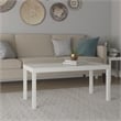 Ameriwood Home Jane PVC Laminated Hollow Core Coffee Table in White