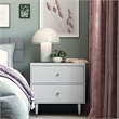 CosmoLiving by Cosmopolitan Elizabeth Nightstand in Dove Gray