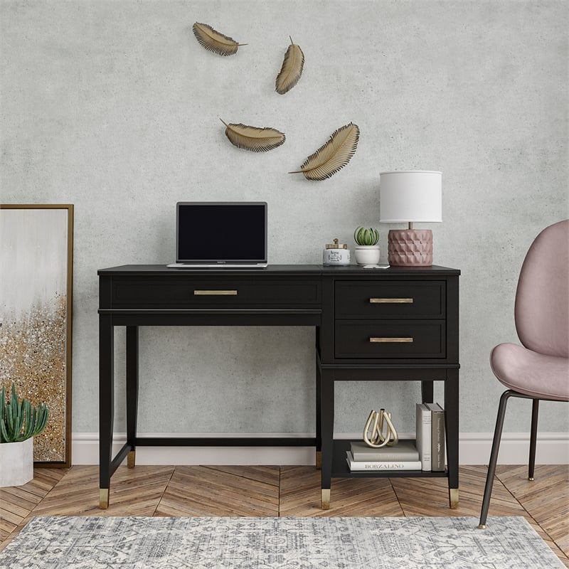 CosmoLiving by Cosmopolitan Westerleigh Lift-Top Computer Desk in Black