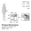 Mr.Kate Effie Nightstand in Pale Pink