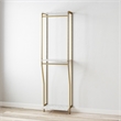 CosmoLiving by Cosmopolitan Gwyneth Closet Hanging Rods in White Faux Marble