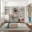 CosmoLiving by Cosmopolitan Gwyneth Closet Hanging Rods in White Faux Marble
