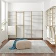 CosmoLiving by Cosmopolitan Gwyneth Closet Hanging Rods in White Faux Marble