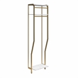 CosmoLiving by Cosmopolitan Gwyneth Closet Hanging Rods in White Faux Marble