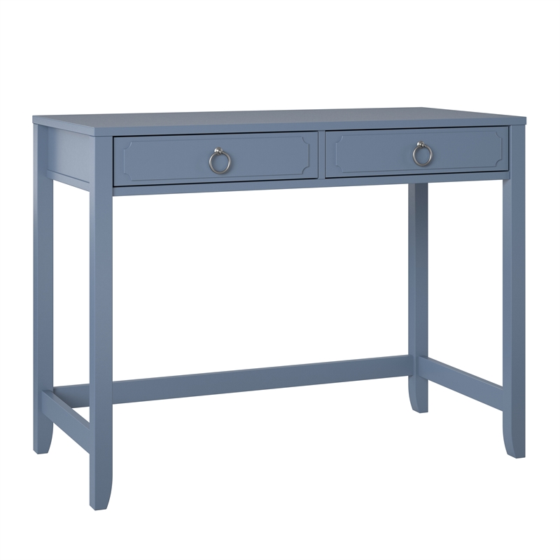 Novogratz Her Majesty 2 Drawer Writing Desk in Blue