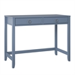 Novogratz Her Majesty 2 Drawer Writing Desk in Blue