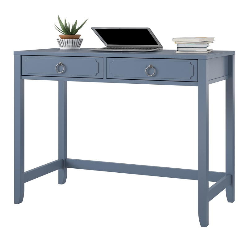 Novogratz Her Majesty 2 Drawer Writing Desk in Blue