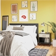 Ameriwood Home Novogratz Kelly Engineered Wood Nightstand in Black Oak