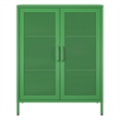 Ameriwood Home Novogratz Channing 2-Door Metal Accent Cabinet in Kelly Green