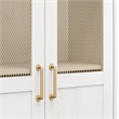 Mr.Kate Tess 2-Door Wide Storage Cabinet w/ Modular Storage Options - Ivory Oak