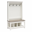 Ameriwood Home Chapel Hill Rustic Farmhouse Entryway Tree - White w/Brown Oak