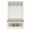 Ameriwood Home Chapel Hill Rustic Farmhouse Entryway Tree - White w/Brown Oak