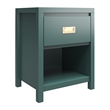 Little Seeds Monarch Hill Haven Kids' 1 Drawer Nightstand in Hunter Green
