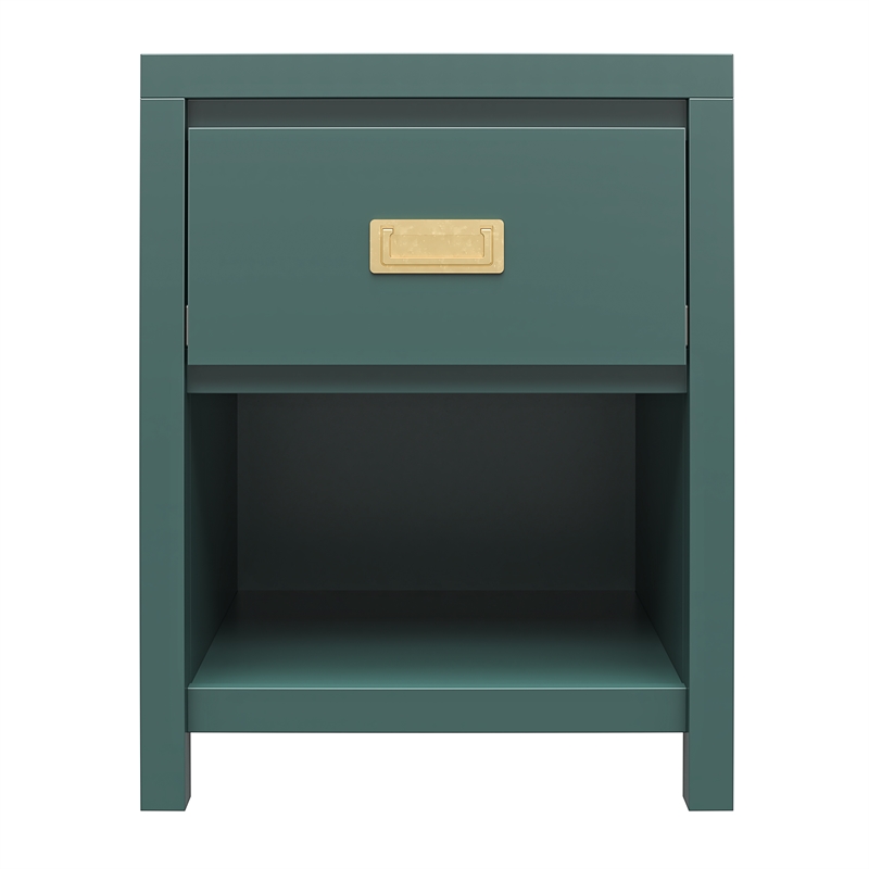 Little Seeds Monarch Hill Haven Kids' 1 Drawer Nightstand in Hunter Green