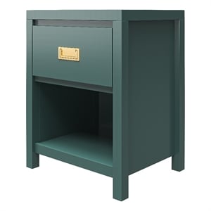 Little Seeds Monarch Hill Haven Kids' 1 Drawer Nightstand in Hunter Green