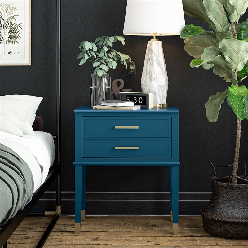 CosmoLiving by Cosmopolitan Westerleigh End Table in Moroccan Blue