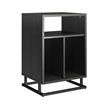 Novogratz Regal Turntable Stand / End Table in Black Oak