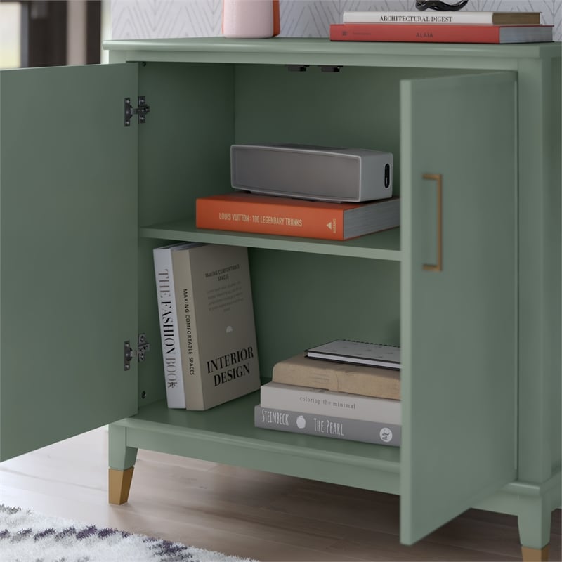 CosmoLiving by Cosmopolitan Westerleigh 2-Door Accent Cabinet in Pale Green
