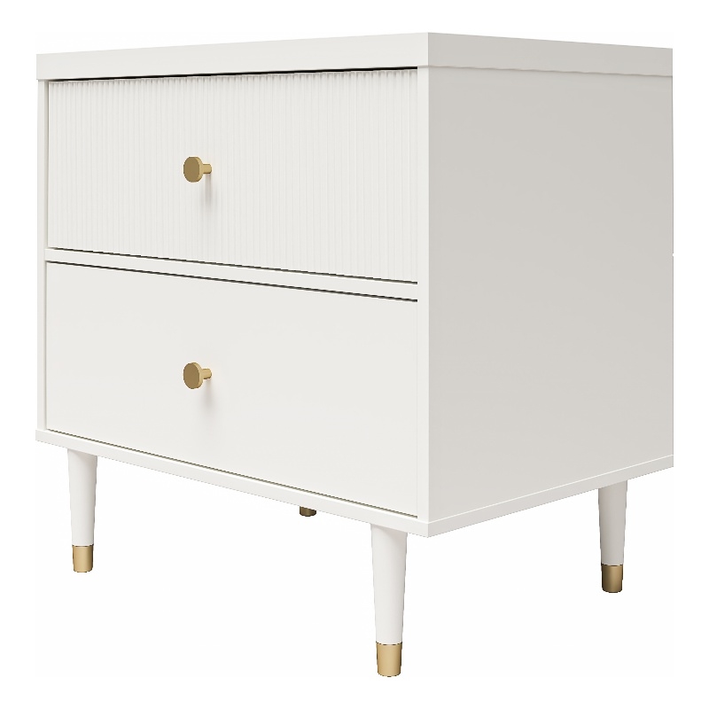 CosmoLiving by Cosmopolitan Elizabeth Nightstand in White