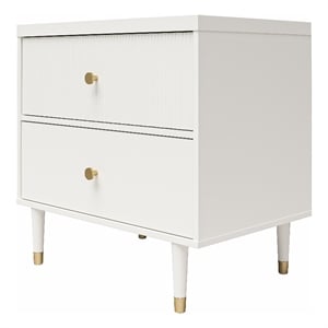 CosmoLiving by Cosmopolitan Elizabeth Nightstand in White