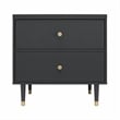 CosmoLiving by Cosmopolitan Elizabeth Nightstand in Black