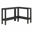 Ameriwood Home Parsons Wrap-Around Sofa Accent Tables Bundle of Two in Black Oak
