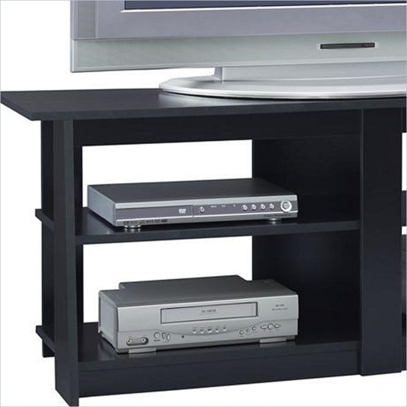 Ameriwood   w/Open Shelves Black Finish TV Stand 029986116727  