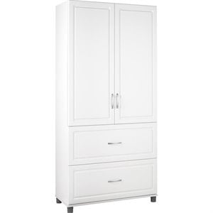Systembuild Evolution Kendall 36&quot 2 Door/2 Drawer Storage Cabinet - White