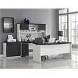 Altra Furniture Pursuit 3 Drawer File Cabinet in White and Gray