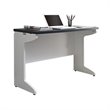 Altra Furniture Pursuit Bridge Work Table in White and Gray