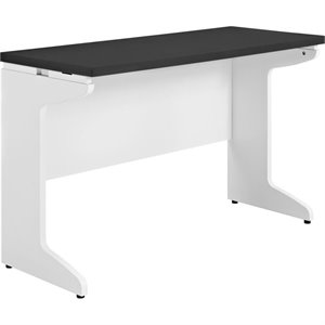 Altra Furniture Pursuit Bridge Work Table in White and Gray