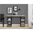 Altra Furniture Elmwood Double Pedestal Computer Desk in Distressed Gray Oak