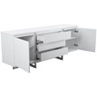 Mobital Remi Buffet in Matte White and Chrome