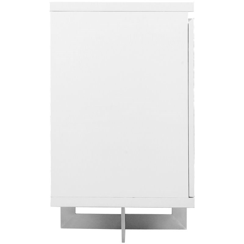 Mobital Remi Buffet in Matte White and Chrome