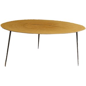 Mobital Oakley 30&quot Round Coffee Table in Oak and Black