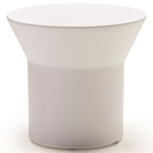 Mobital Boracay 21&quot Round End Table in White