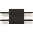 Mobital Cargo Wood Wall Unit with Bevel Mounting Hardware in Matte Black